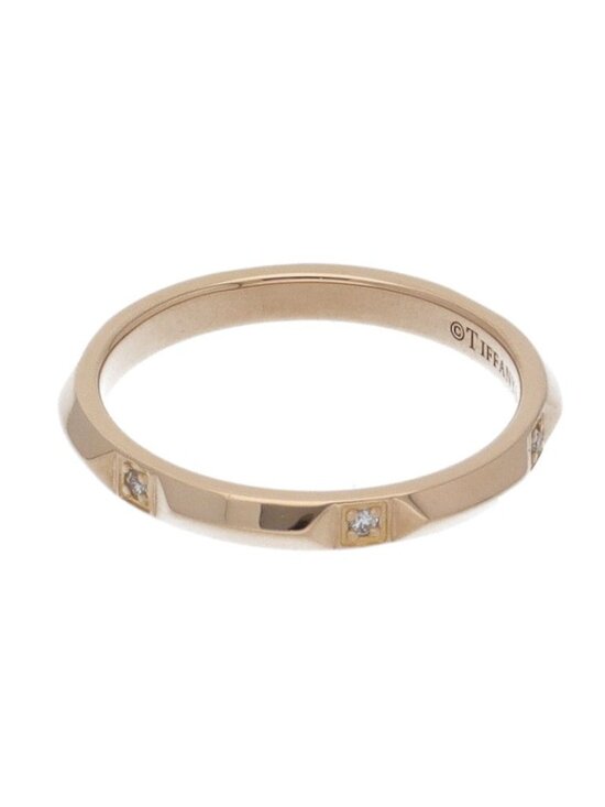 Authentic Tiffany & Co. 750 18K Yellow Gold 4mm True Band  Tiffany & Co True Band Diamond Ring 18k Yellow Gold